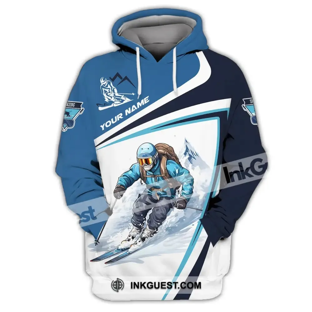 Unisex Shirt, Custom Name Skiing Shirt, Gift For Ski Lover, Ski Season Shirt